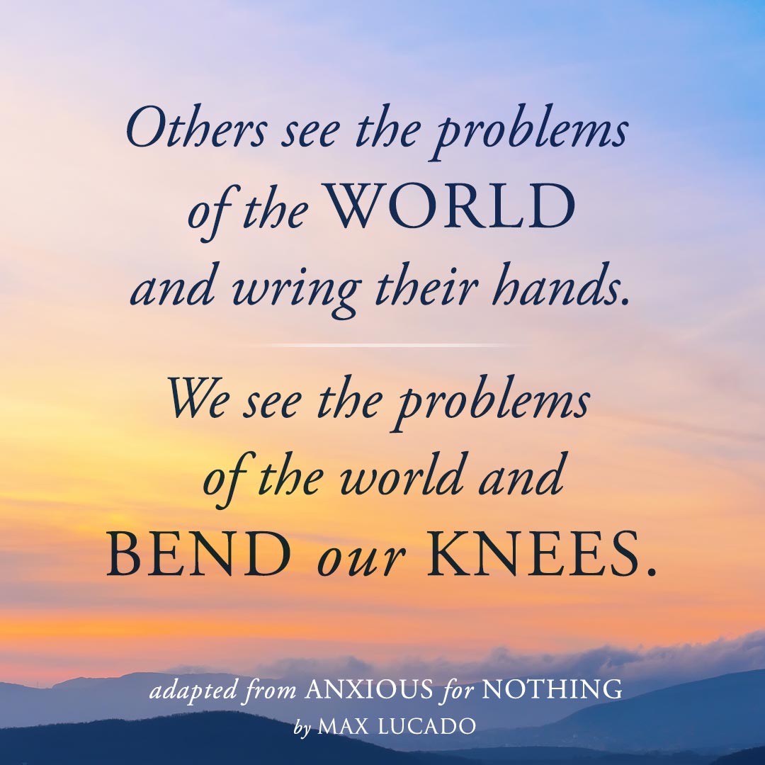 Max Lucado- Best selling Christian Author of Anxious for 